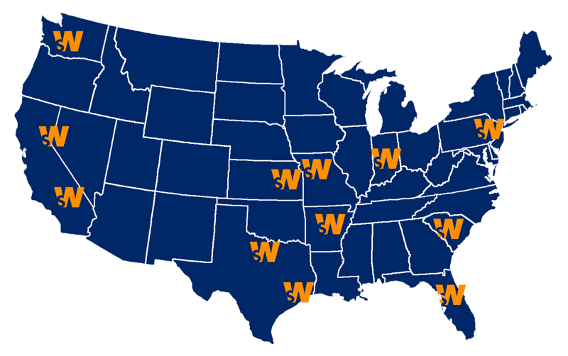 Smart Warehousing Map Blue & Orange 2024