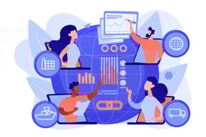 Ecommerce Fulfillment Software Illustration - Smart Warehousing