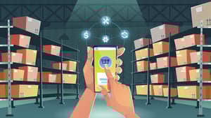 Illustration of Warehousing Solutions and Management - Smart Warehousing