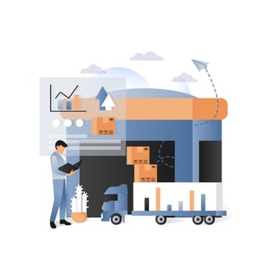 Illustration of Logistic Consideration for an E-commerce Business - Smart Warehousing
